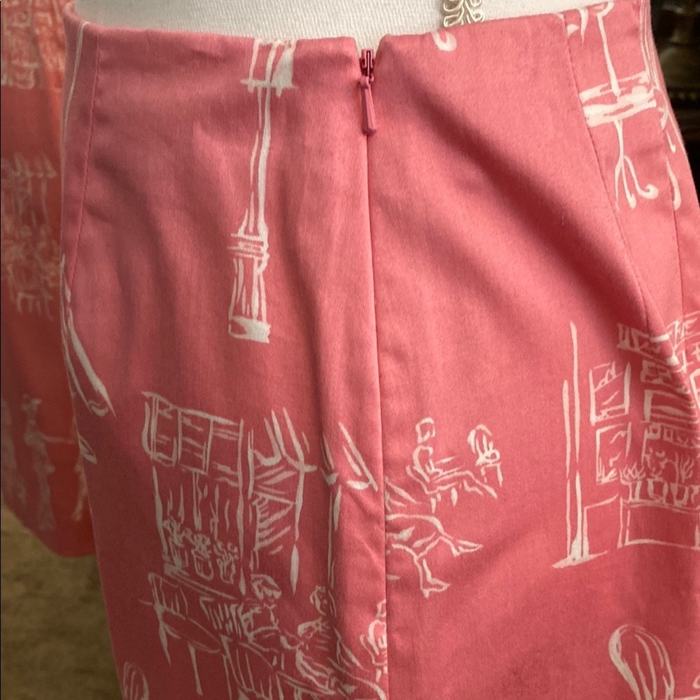 Talbots Pink Mini Pencil Skirt Resort Wear-Size 6P - Picture 5 of 12